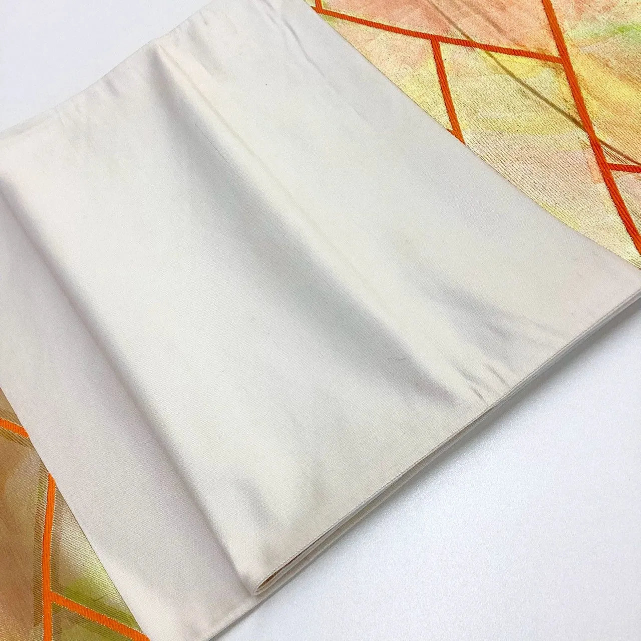 7269# Japanese Vintage Fukuro Obi Belt Kimono Fabric Silk Traditional