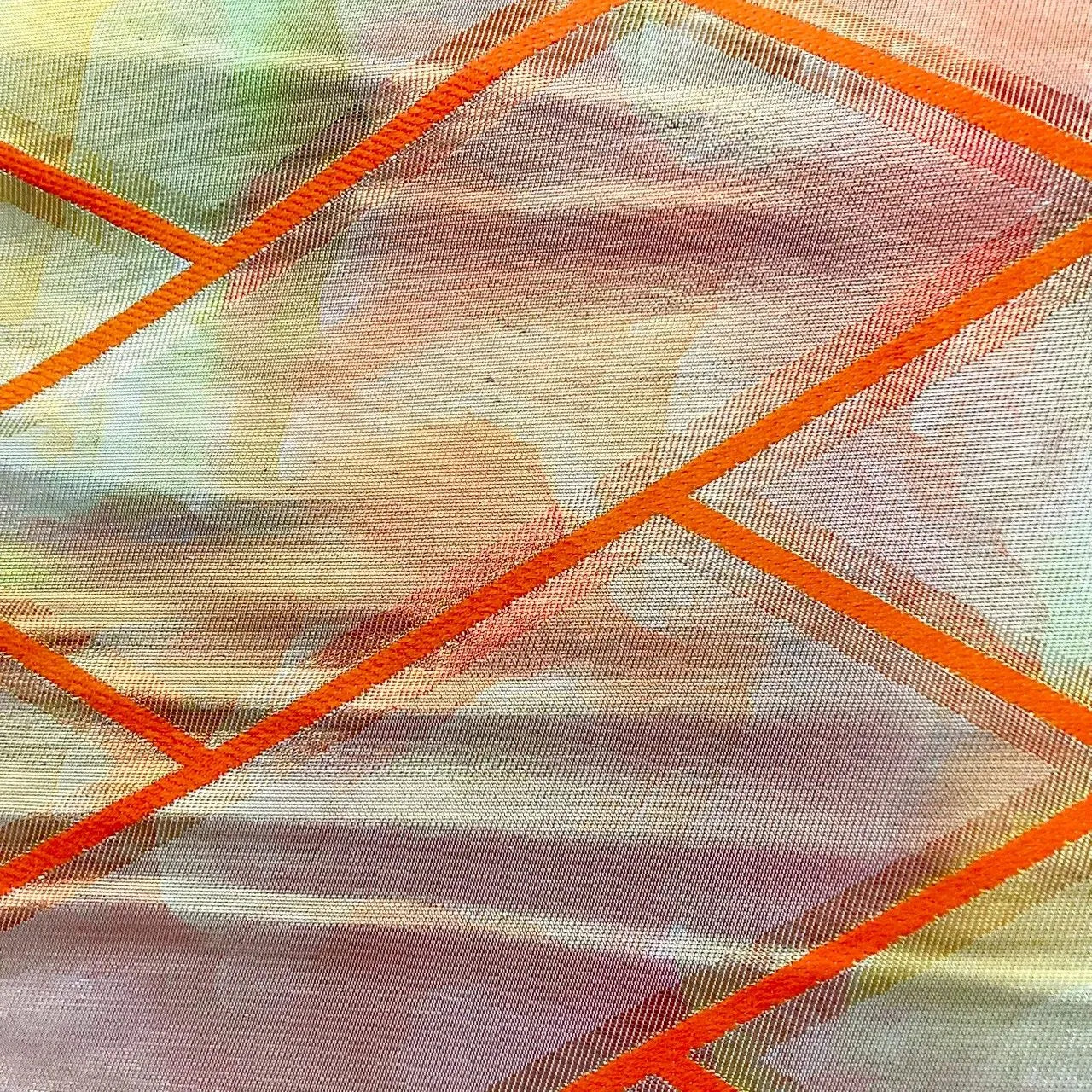 7269# Japanese Vintage Fukuro Obi Belt Kimono Fabric Silk Traditional