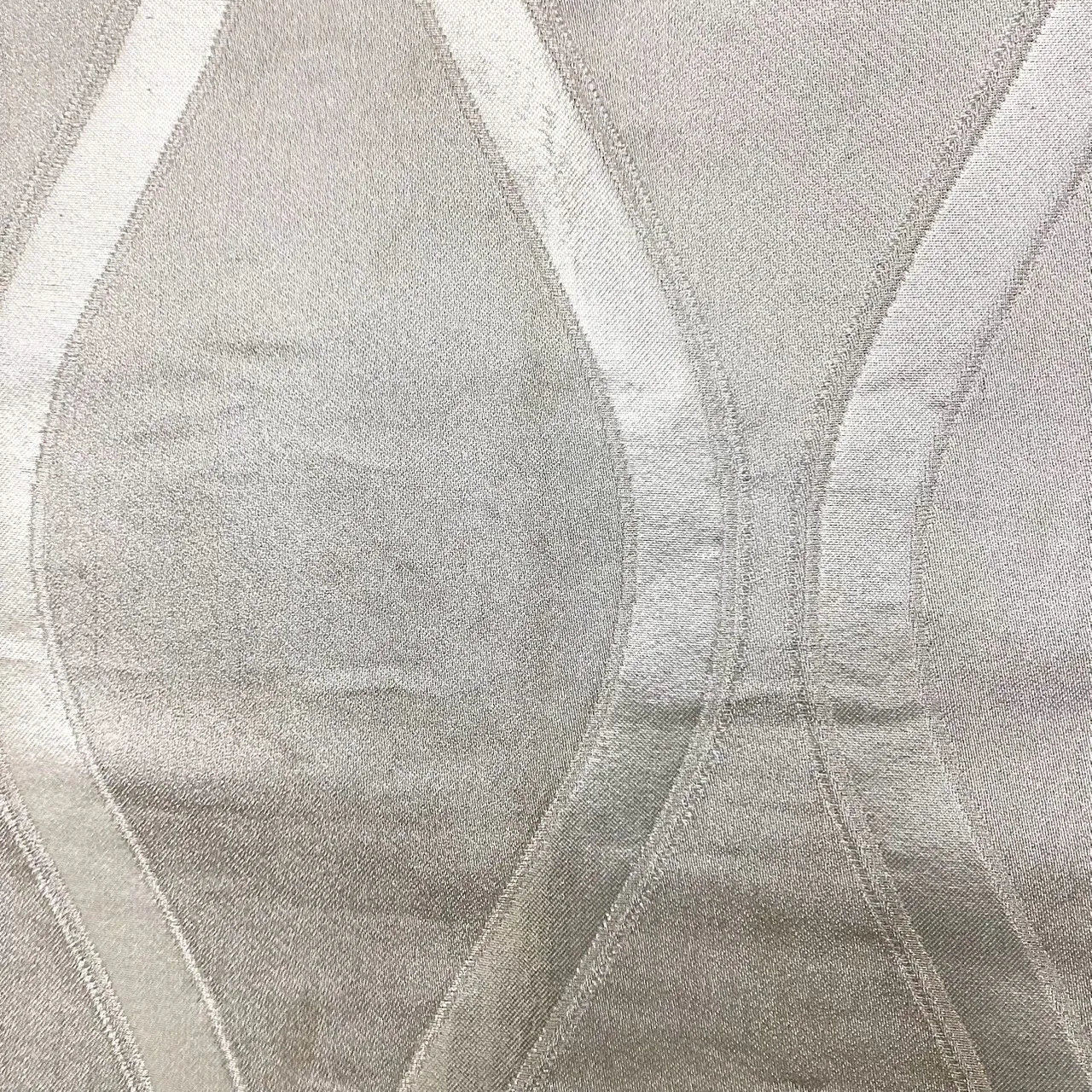 7271# Japanese Vintage Fukuro Obi Belt Kimono Fabric Silk Traditional Silver