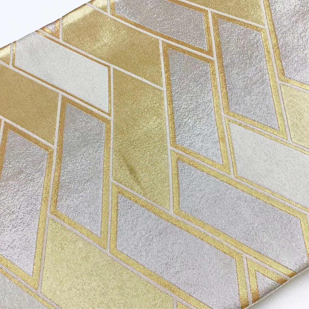 7272# Japanese Vintage Fukuro Obi Belt Kimono Fabric Silk Traditional