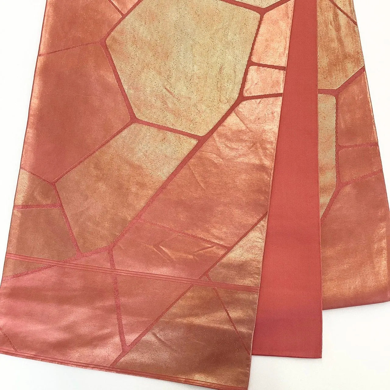 7277# Japanese Vintage Fukuro Obi Belt Kimono Fabric Silk Traditional