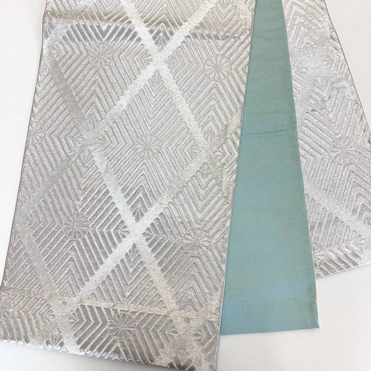 7278# Japanese Vintage Fukuro Obi Belt Kimono Fabric Silk Traditional Unfinished