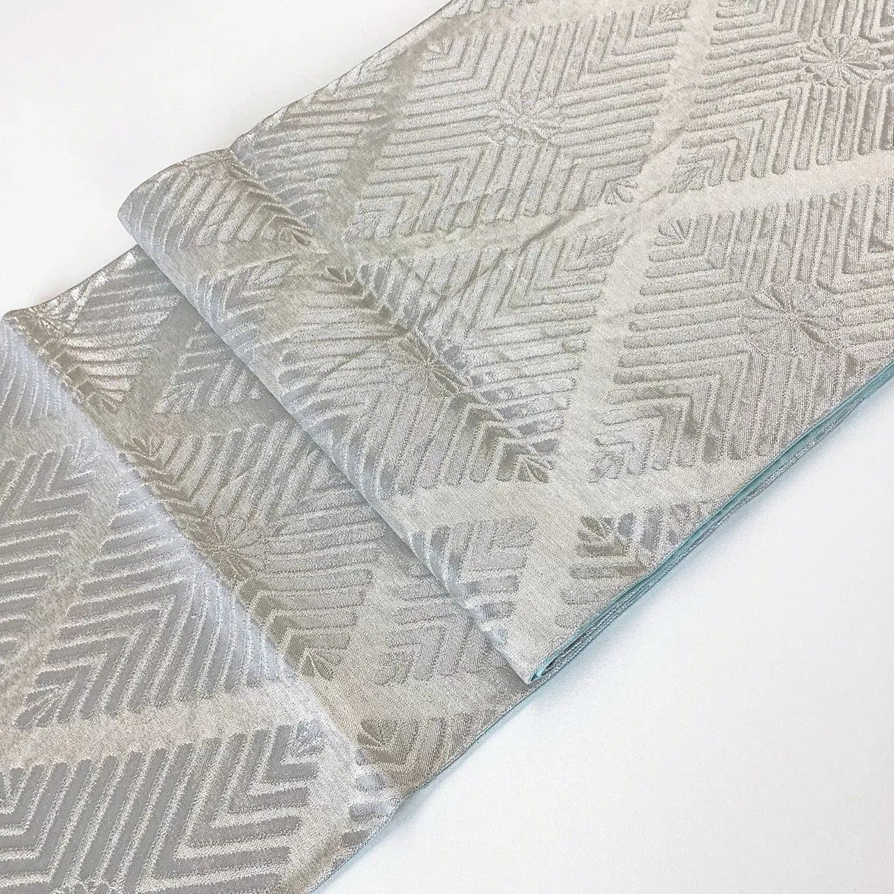 7278# Japanese Vintage Fukuro Obi Belt Kimono Fabric Silk Traditional Unfinished