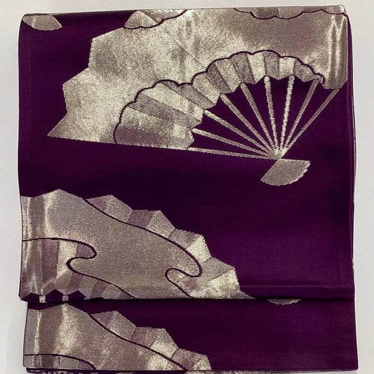 7264# Japanese Vintage Fukuro Obi Belt Kimono Fabric Silk Traditional