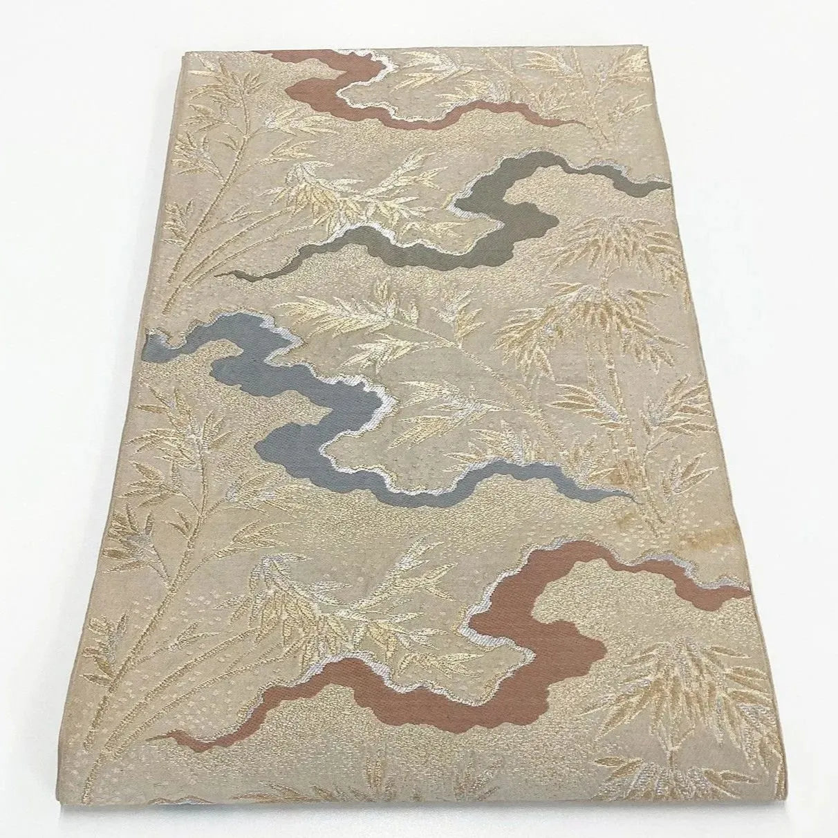 7265# Japanese Vintage Fukuro Obi Belt Kimono Fabric Silk Traditional