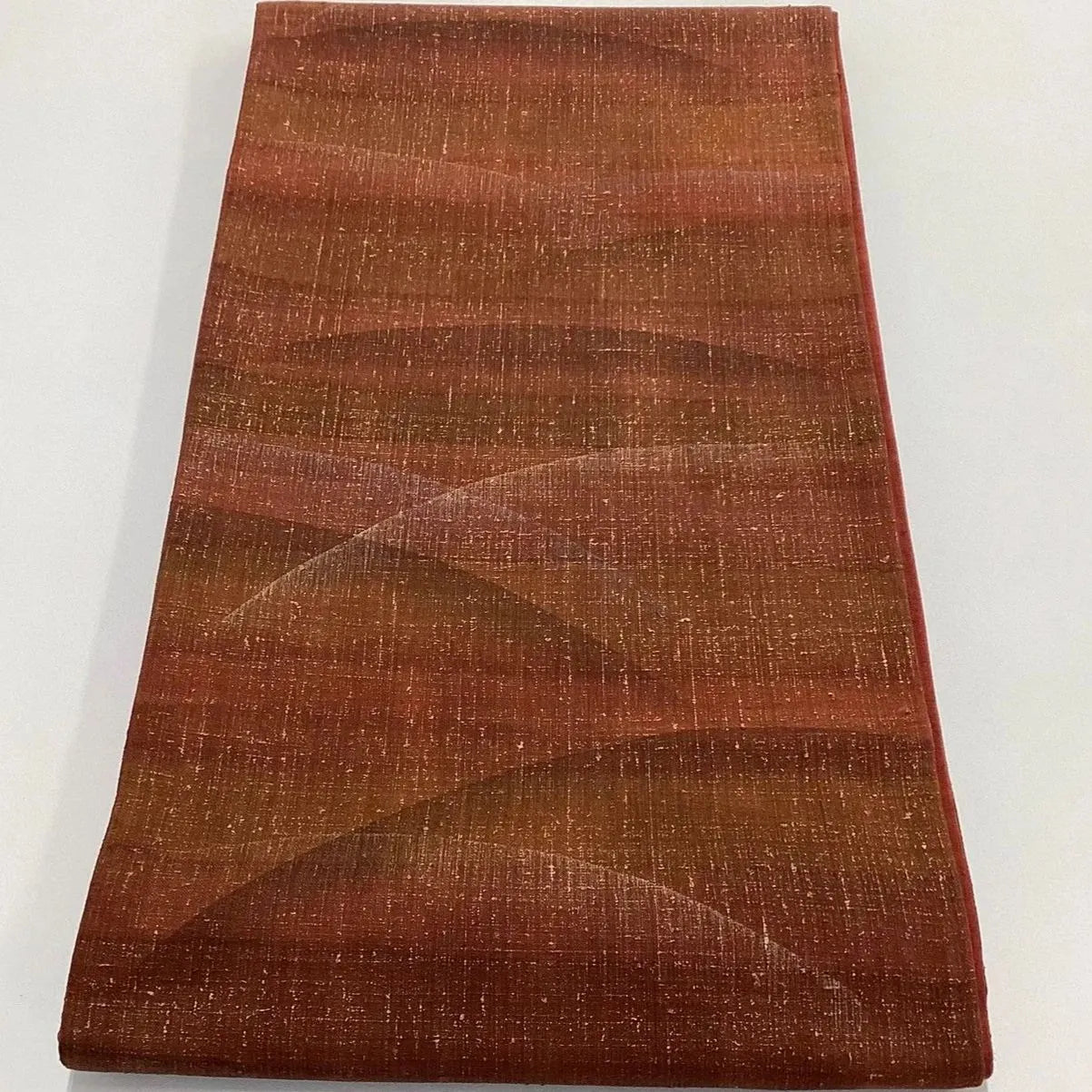 7267# Japanese Vintage Fukuro Obi Belt Kimono Fabric Silk All-over pattern　