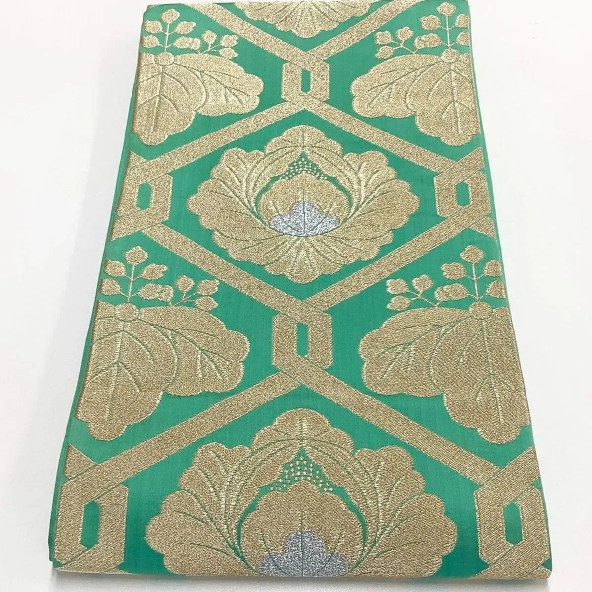 7268# Japanese Vintage Fukuro Obi Belt Kimono Fabric Silk Traditional