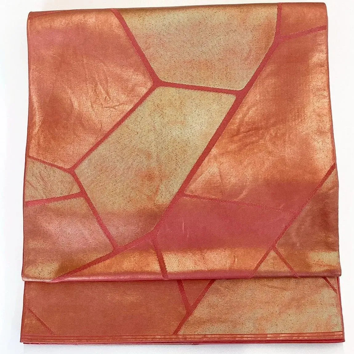 7277# Japanese Vintage Fukuro Obi Belt Kimono Fabric Silk Traditional