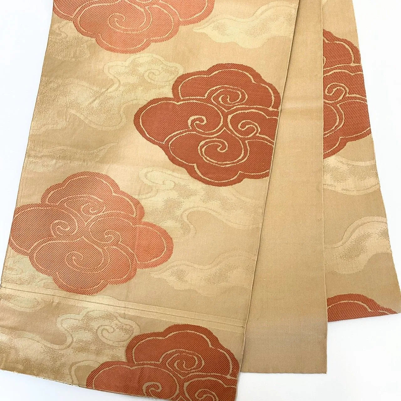 7286# Japanese Vintage Fukuro Obi Belt Kimono Fabric Silk Traditional