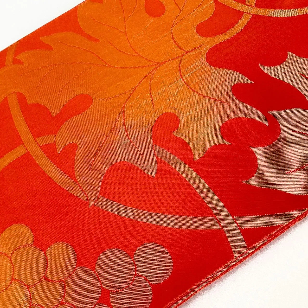 7287# Japanese Vintage Fukuro Obi Belt Kimono Fabric Silk Traditional