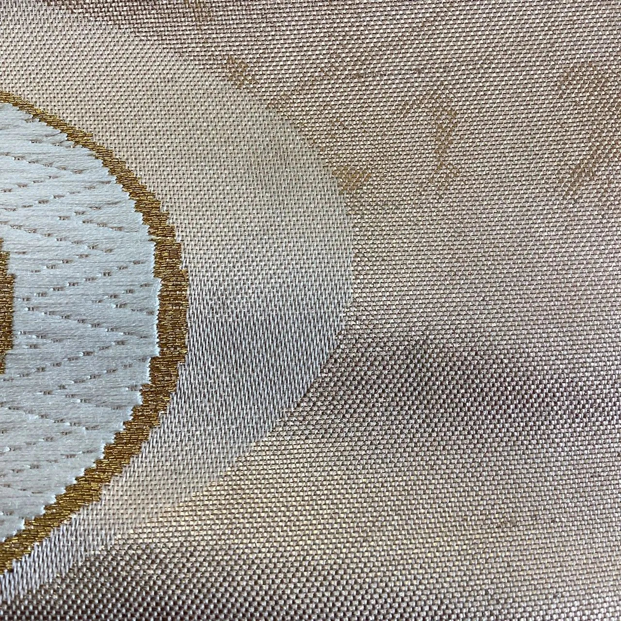 7289# Japanese Vintage Fukuro Obi Belt Kimono Fabric Silk Traditional Unfinished