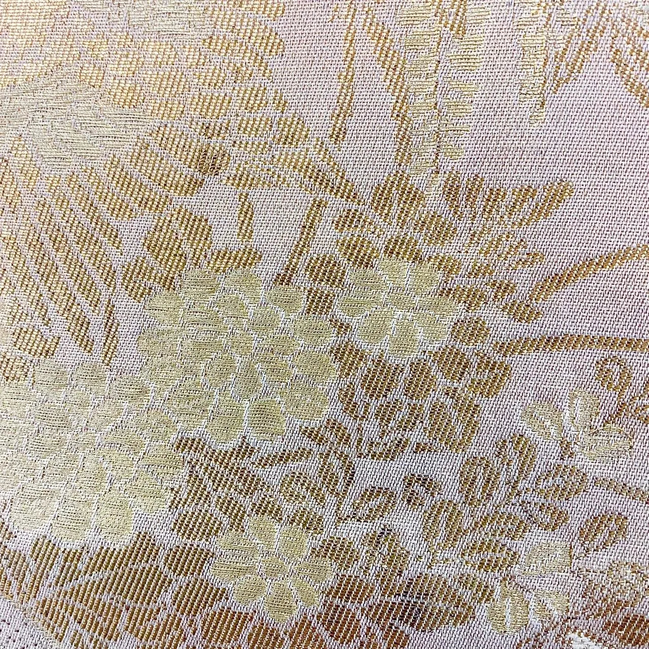 7294# Japanese Vintage Fukuro Obi Belt Kimono Fabric Silk Traditional