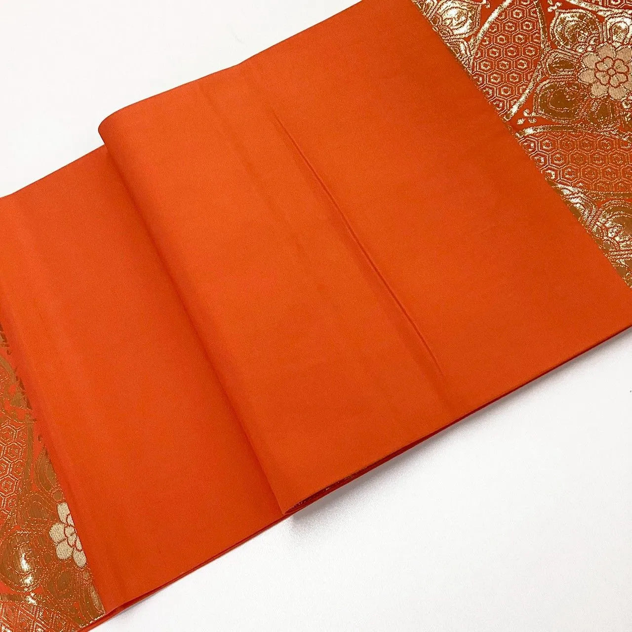 7295# Japanese Vintage Fukuro Obi Belt Kimono Fabric Silk Traditional