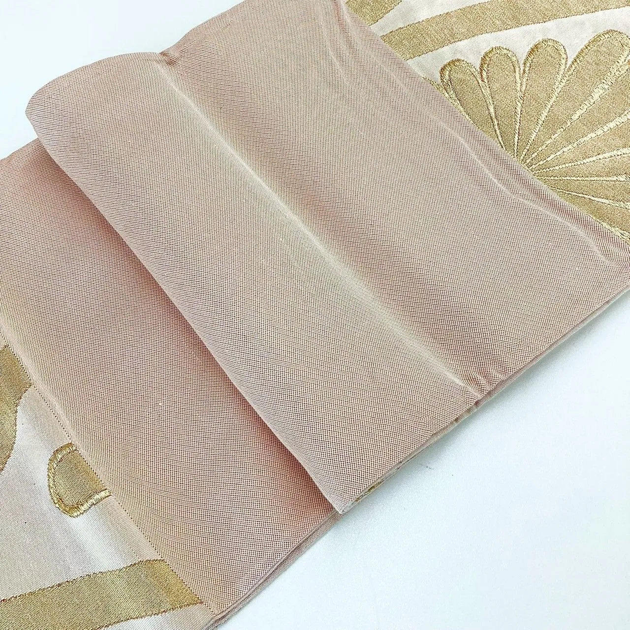 7296# Japanese Vintage Fukuro Obi Belt Kimono Fabric Silk Traditional