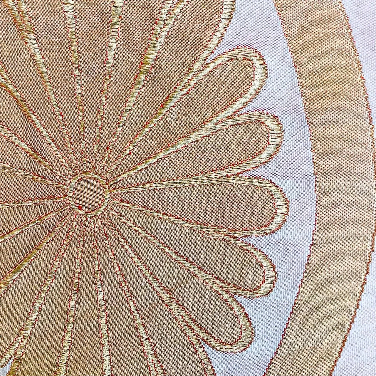 7296# Japanese Vintage Fukuro Obi Belt Kimono Fabric Silk Traditional