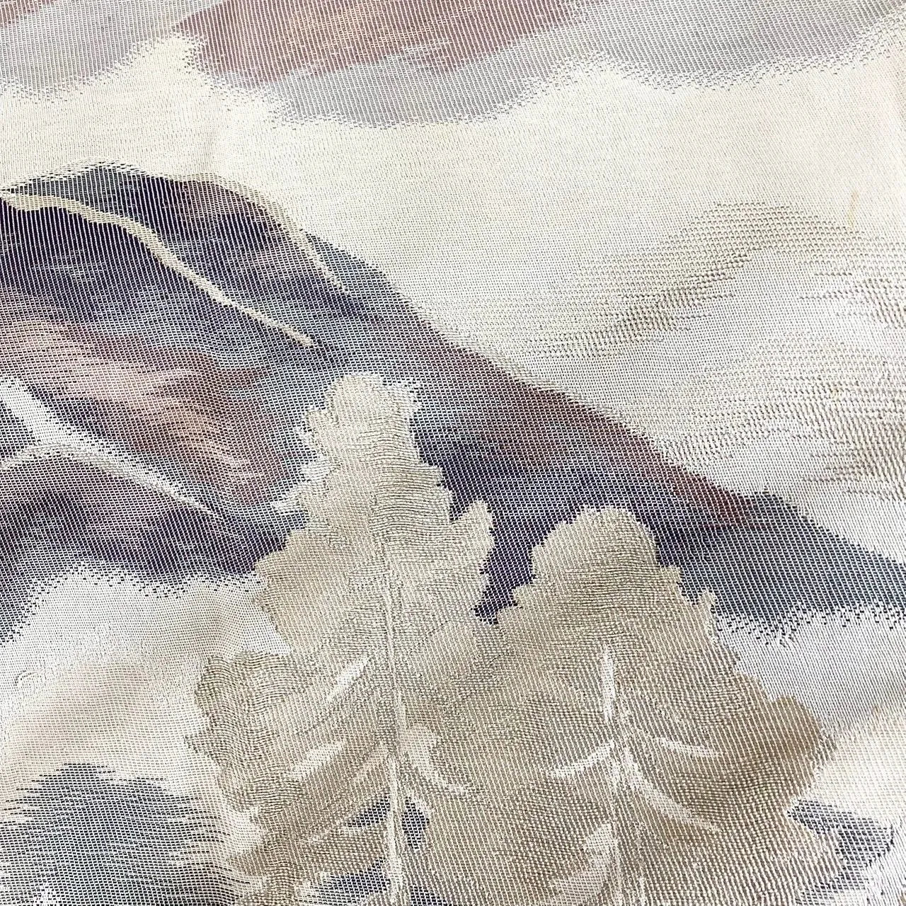 7299# Japanese Vintage Fukuro Obi Belt Kimono Fabric Silk Traditional