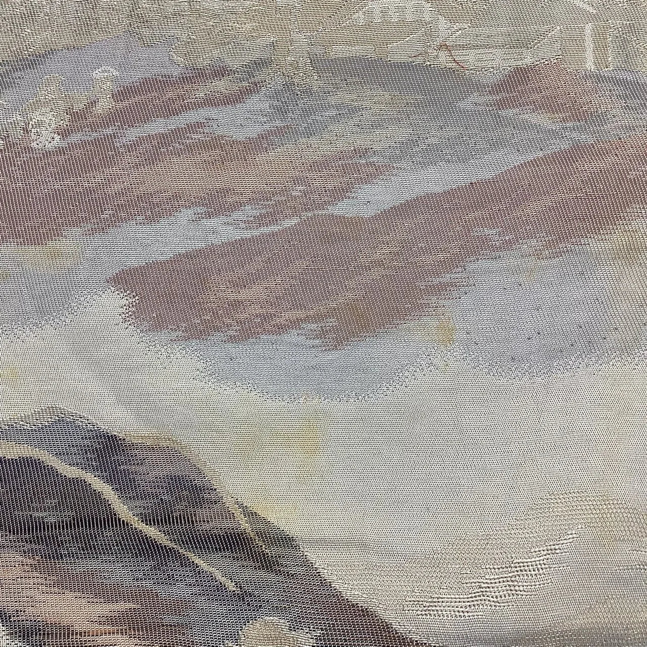 7299# Japanese Vintage Fukuro Obi Belt Kimono Fabric Silk Traditional