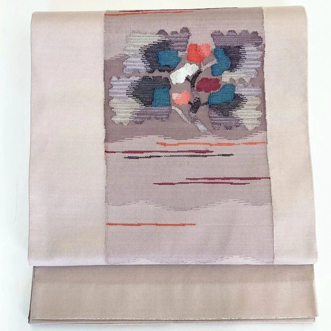 7281# Japanese Vintage Fukuro Obi Belt Kimono Fabric Silk Traditional Unfinished