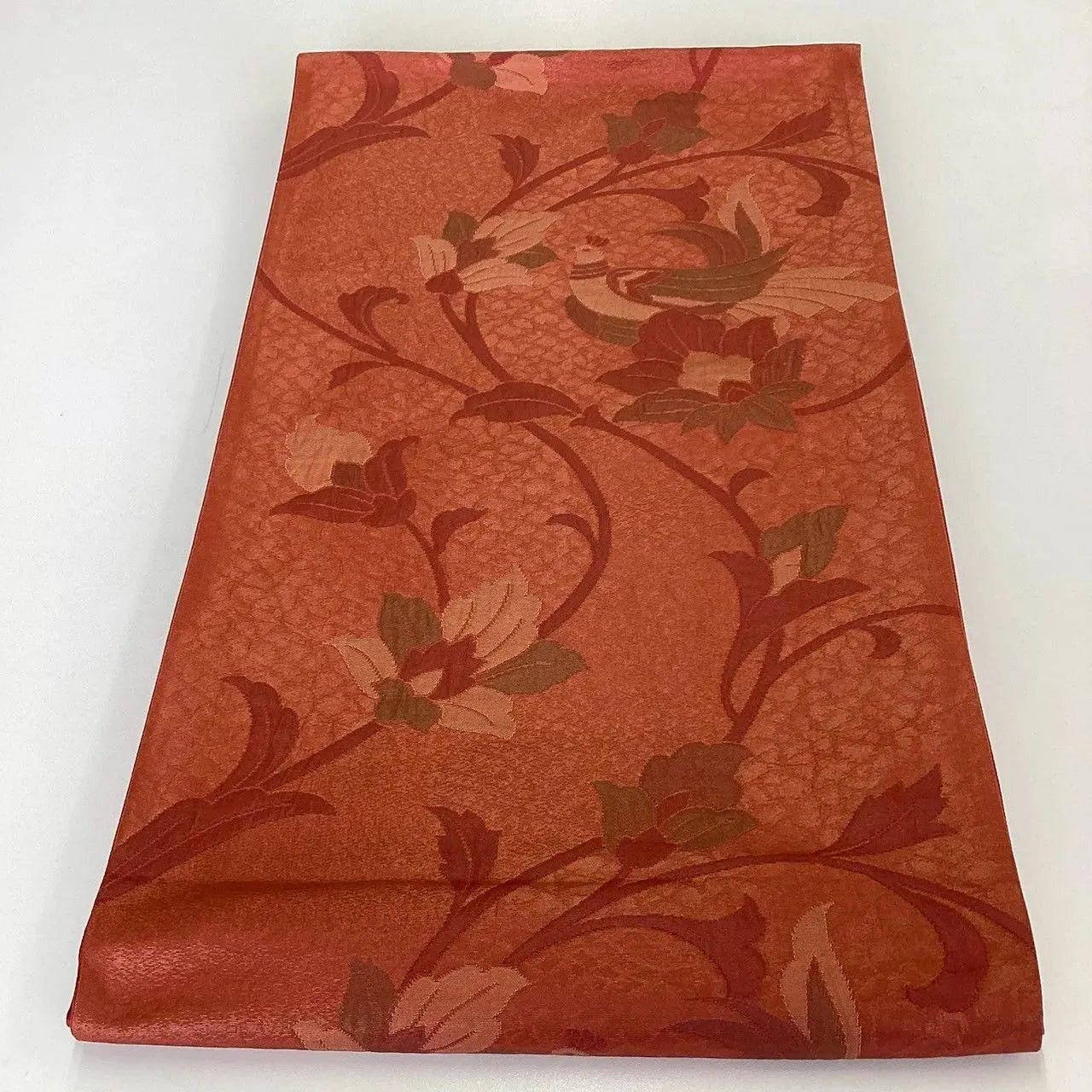 7283# Japanese Vintage Fukuro Obi Belt Kimono Fabric Silk Traditional