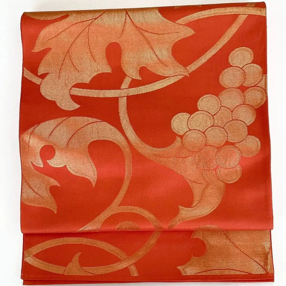 7287# Japanese Vintage Fukuro Obi Belt Kimono Fabric Silk Traditional