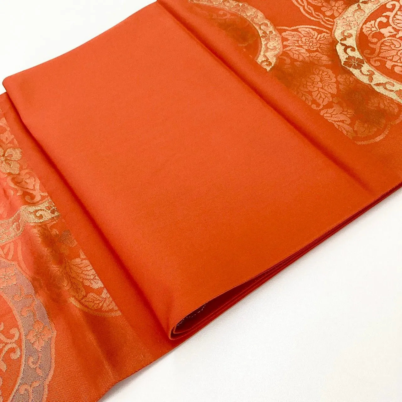 7301# Japanese Vintage Fukuro Obi Belt Kimono Fabric Silk Traditional