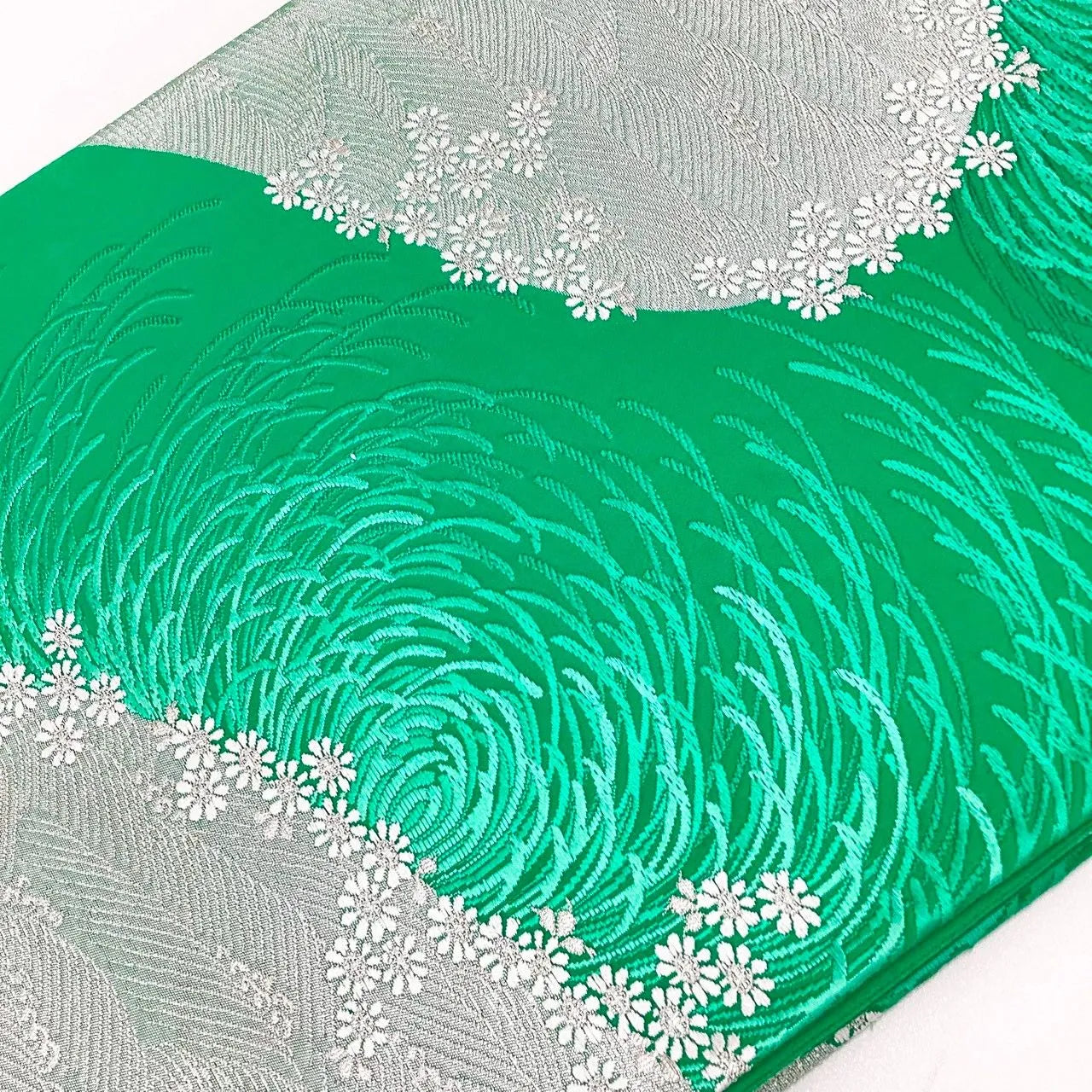 7303# Japanese Vintage Fukuro Obi Belt Kimono Fabric Silk Traditional