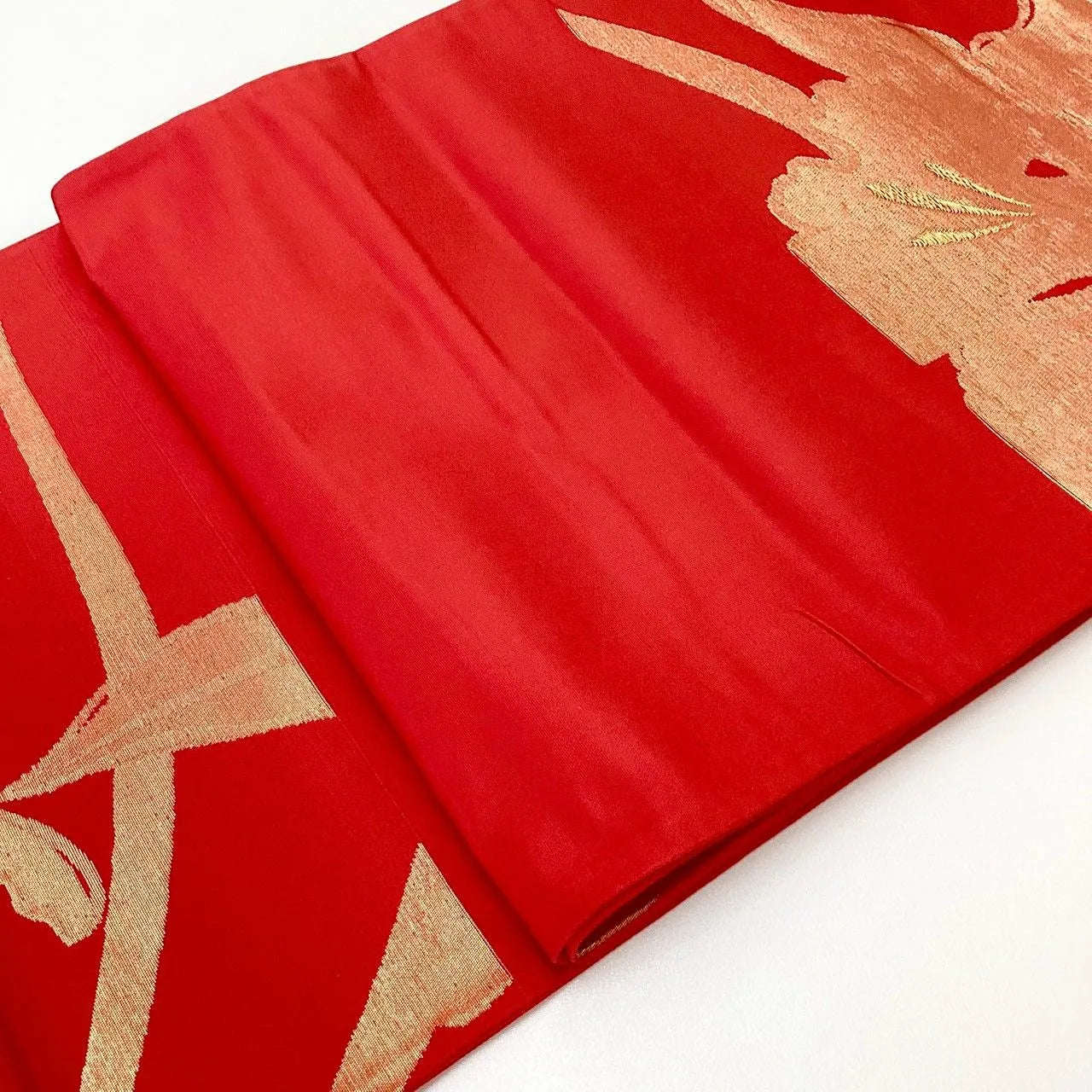 7304# Japanese Vintage Fukuro Obi Belt Kimono Fabric Silk Traditional