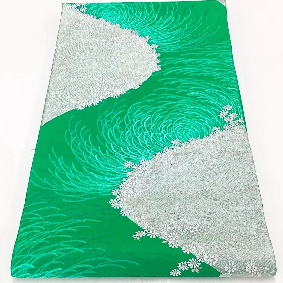 7303# Japanese Vintage Fukuro Obi Belt Kimono Fabric Silk Traditional