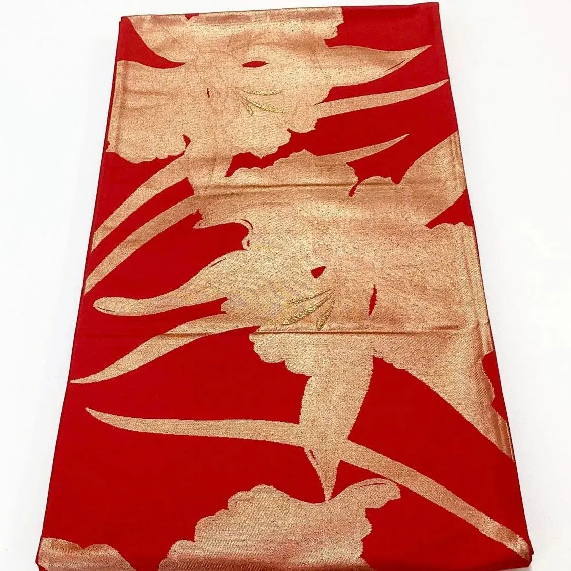 7304# Japanese Vintage Fukuro Obi Belt Kimono Fabric Silk Traditional