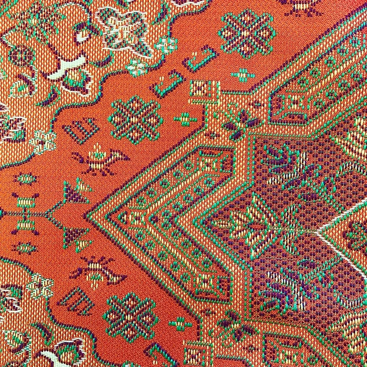 5679# Japanese Vintage Nagoya Obi Belt Kimono Fabric Silk Traditional