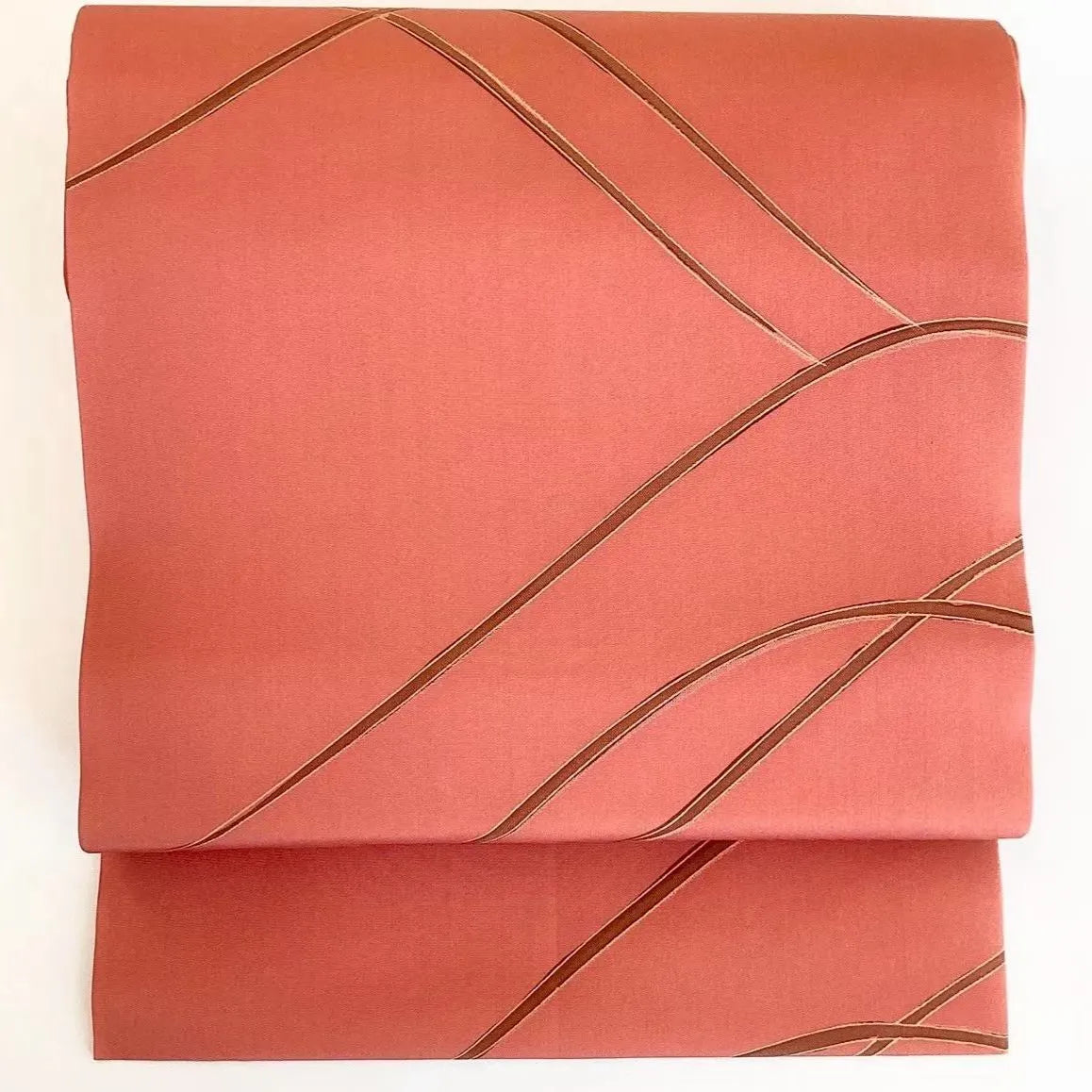 5676# Japanese Vintage Nagoya Obi Belt Kimono Fabric Silk Traditional