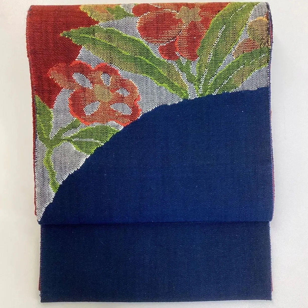 5669# Japanese Vintage Nagoya Obi Belt Kimono Pongee Fabric Silk Traditional