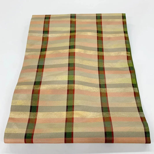 5592# Japanese Vintage Nagoya Obi Belt Kimono Fabric Silk Traditional