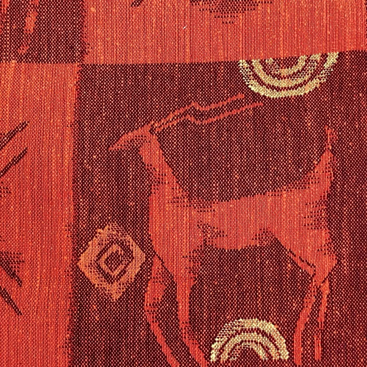 5692# Japanese Vintage Nagoya Obi Belt Kimono Pongee Fabric Silk Traditional