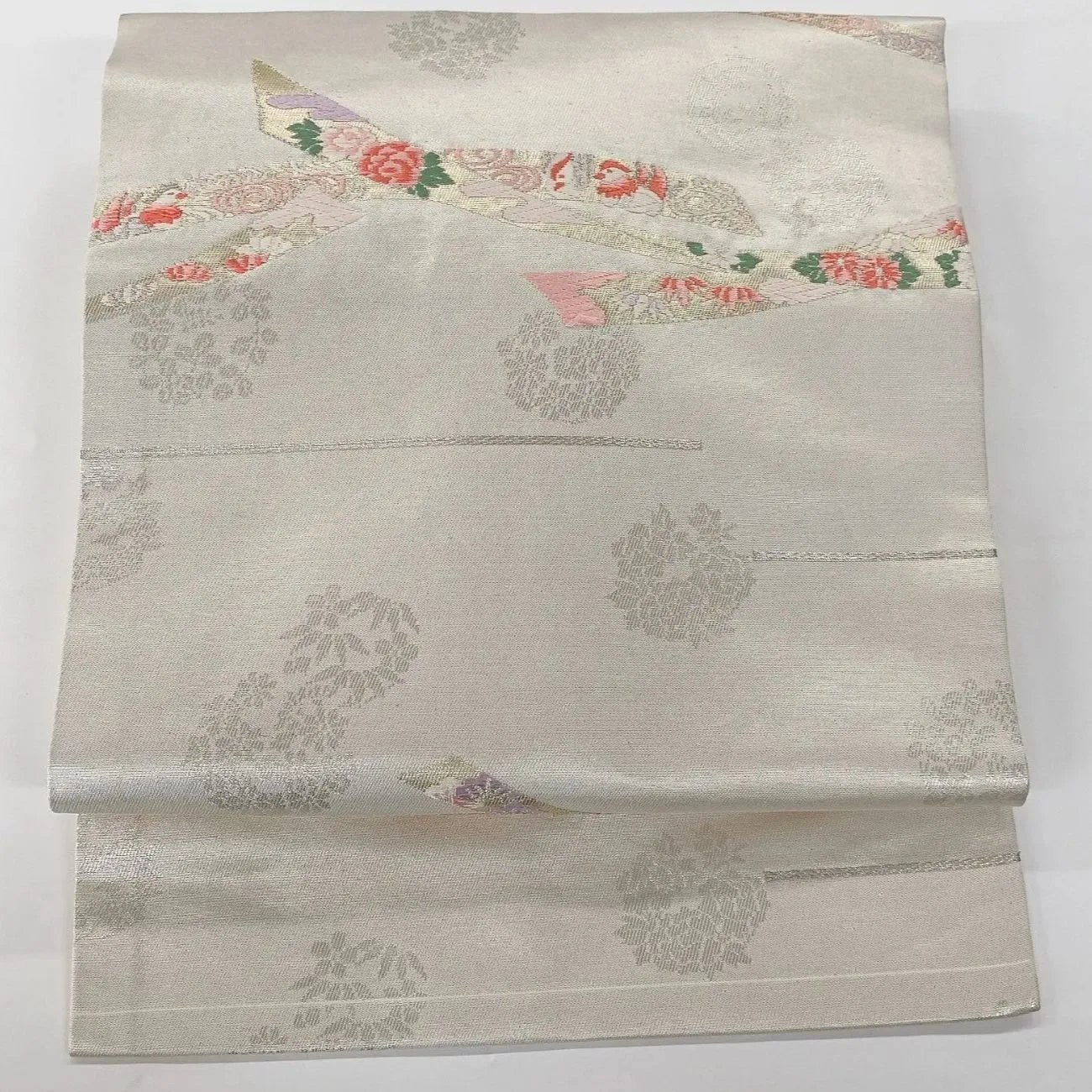 5586# Japanese Vintage Nagoya Obi Belt Kimono Fabric Silk Traditional