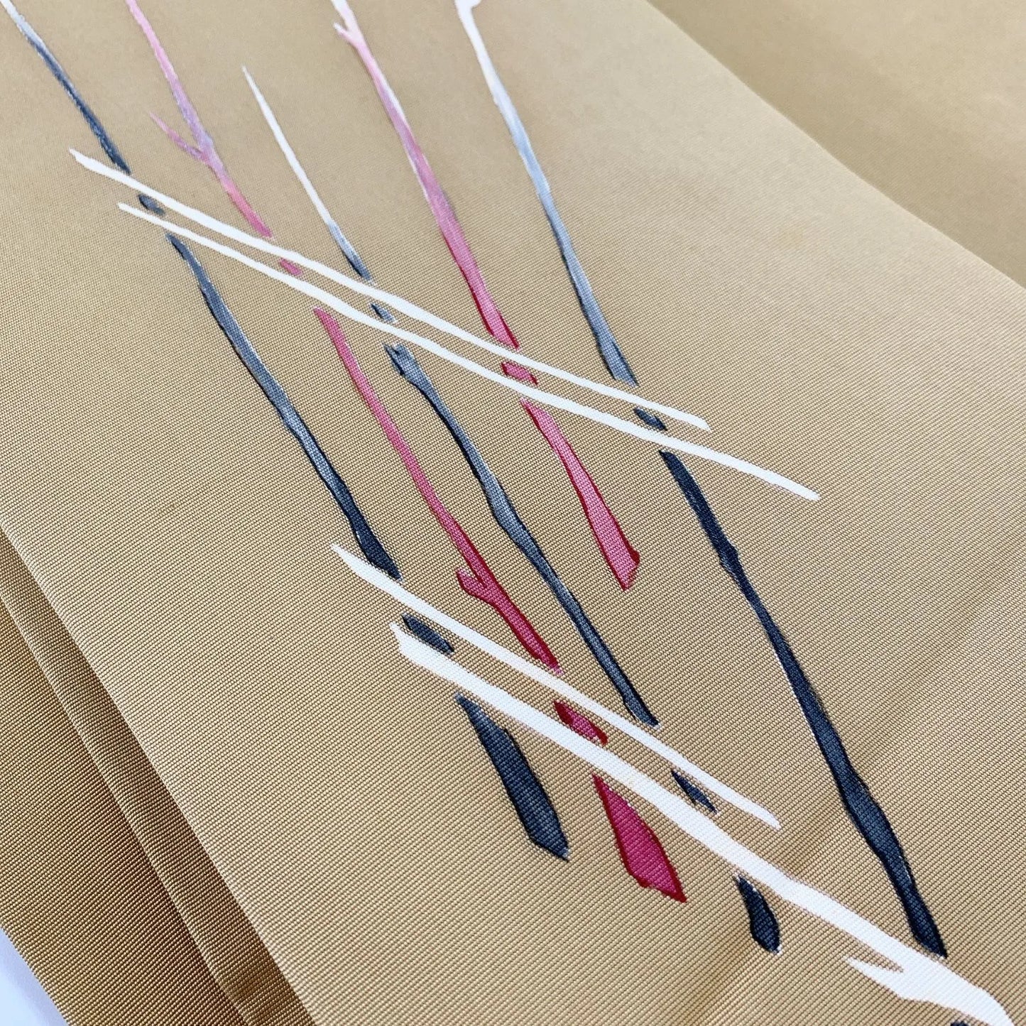 5622# Japanese Vintage Nagoya Obi Belt Kimono Fabric Silk Traditional