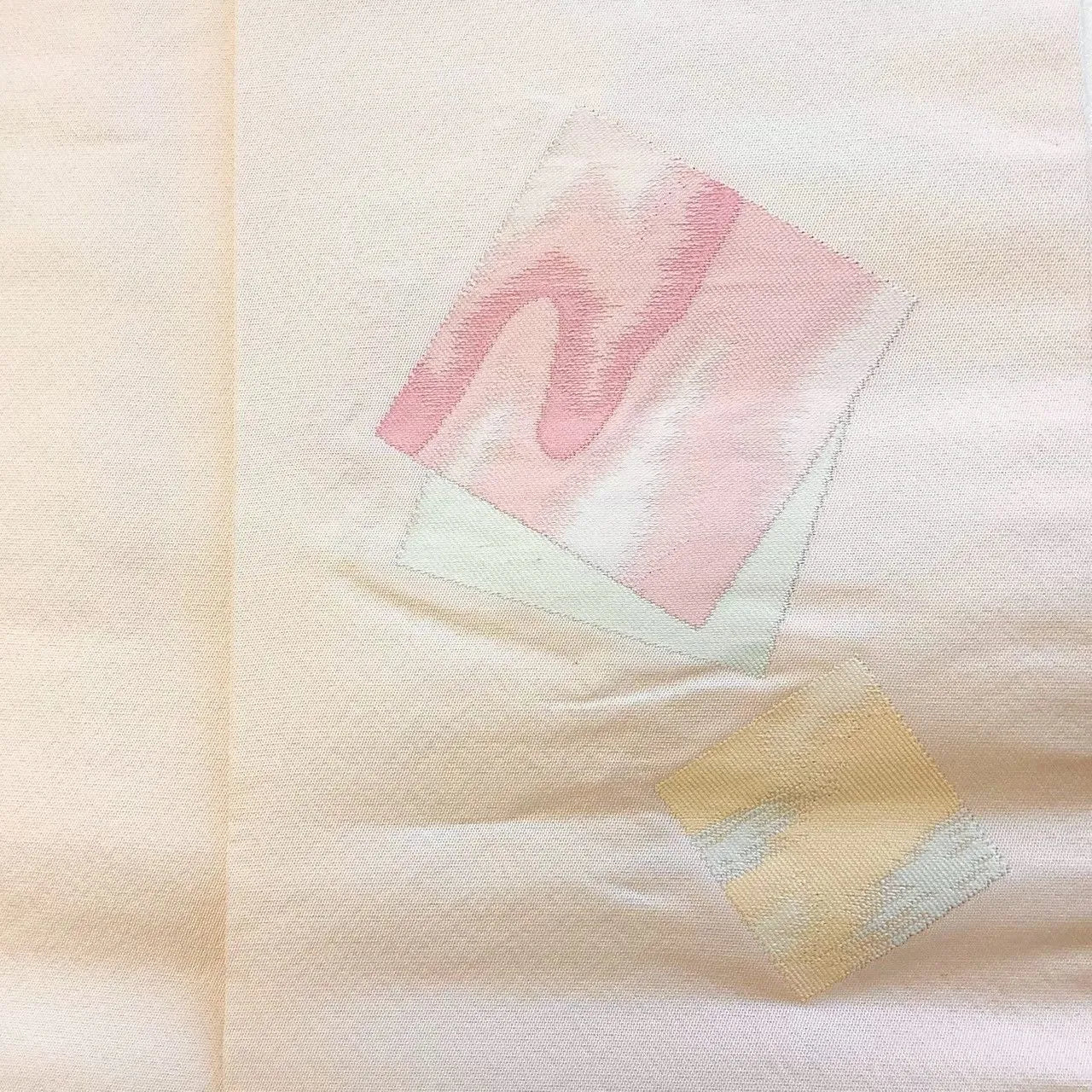 5681# Japanese Vintage Nagoya Obi Belt Kimono Fabric Silk Traditional