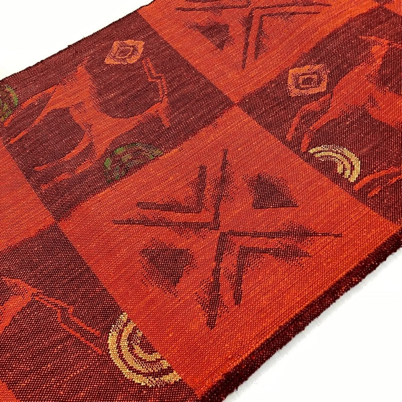 5692# Japanese Vintage Nagoya Obi Belt Kimono Pongee Fabric Silk Traditional