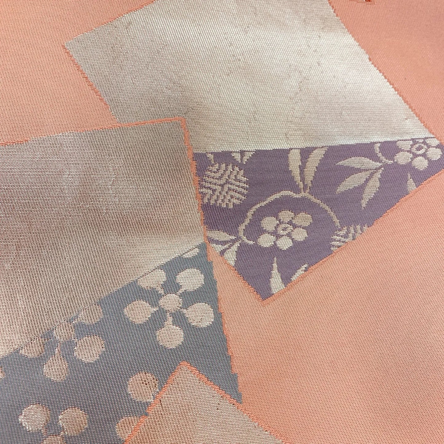 5616# Japanese Vintage Nagoya Obi Belt Kimono Fabric Silk Traditional