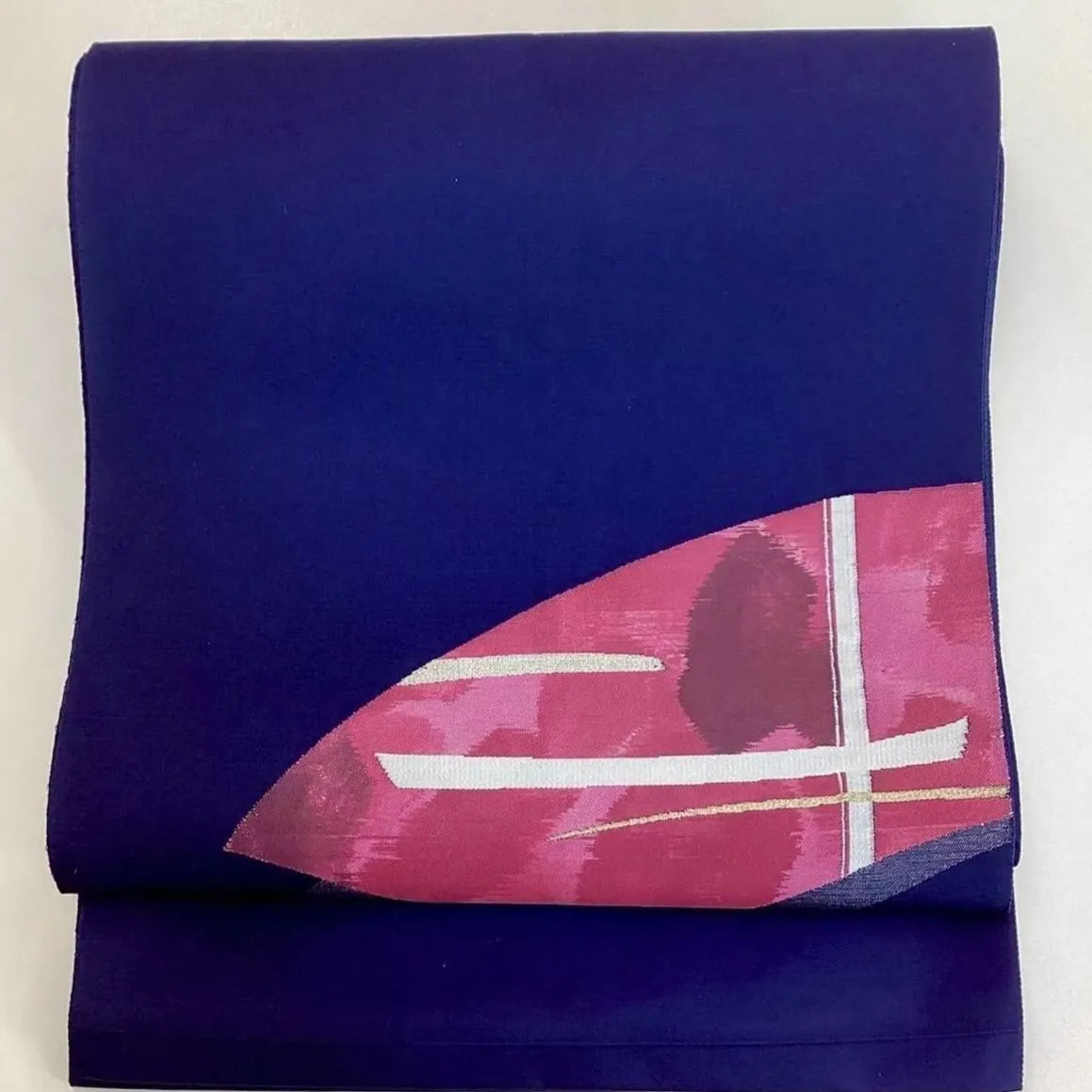 5704# Japanese Vintage Nagoya Obi Belt Kimono Fabric Silk Traditional