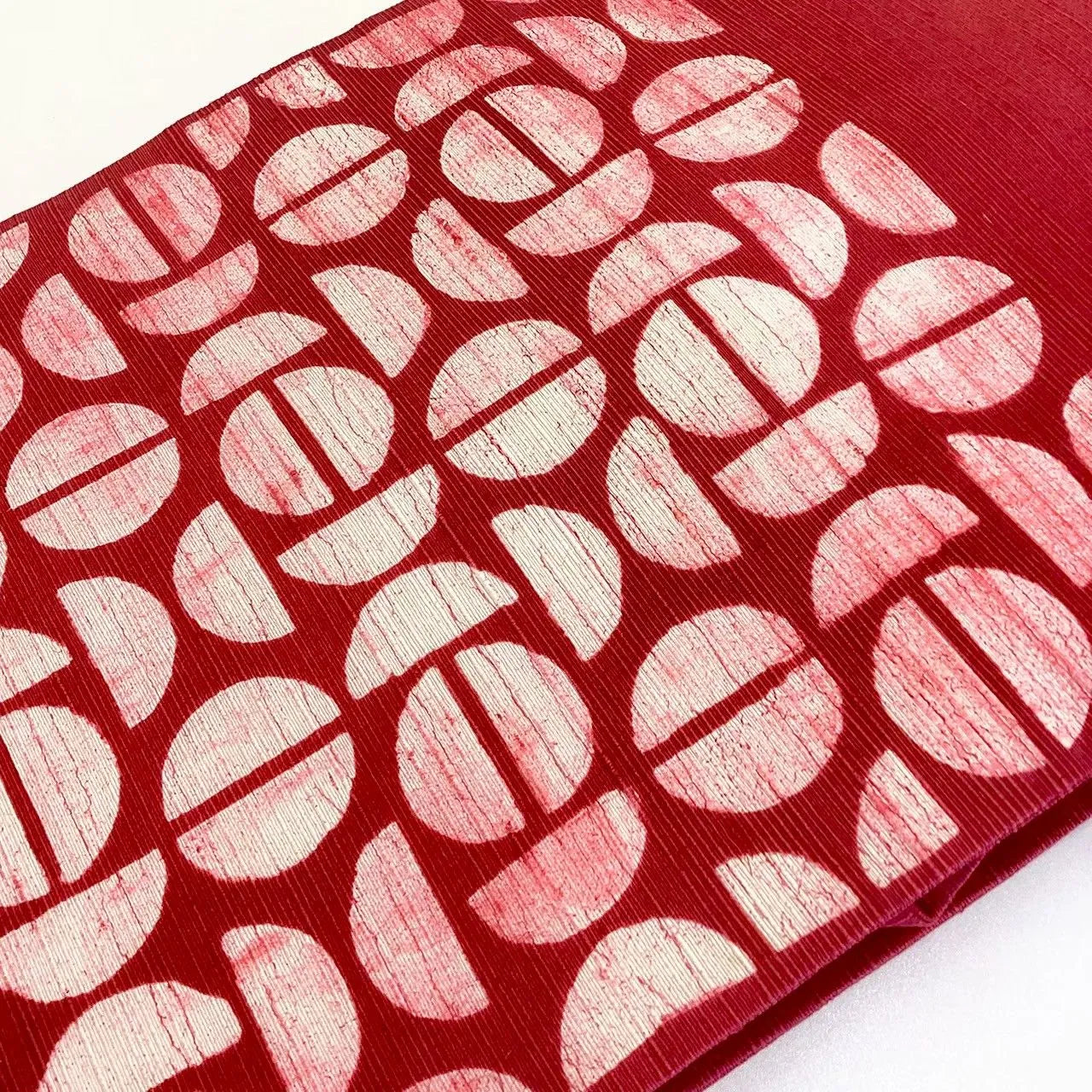 5671# Japanese Vintage Nagoya Obi Belt Kimono Pongee Fabric Silk Traditional