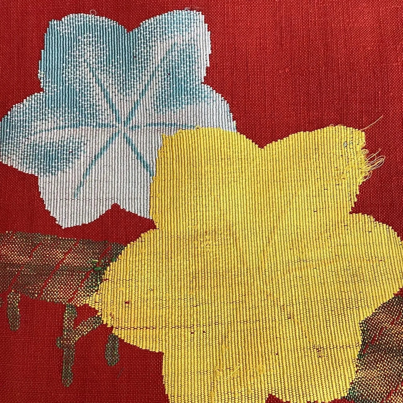 5643# Japanese Vintage Nagoya Obi Belt Kimono Pongee Fabric Silk Traditional