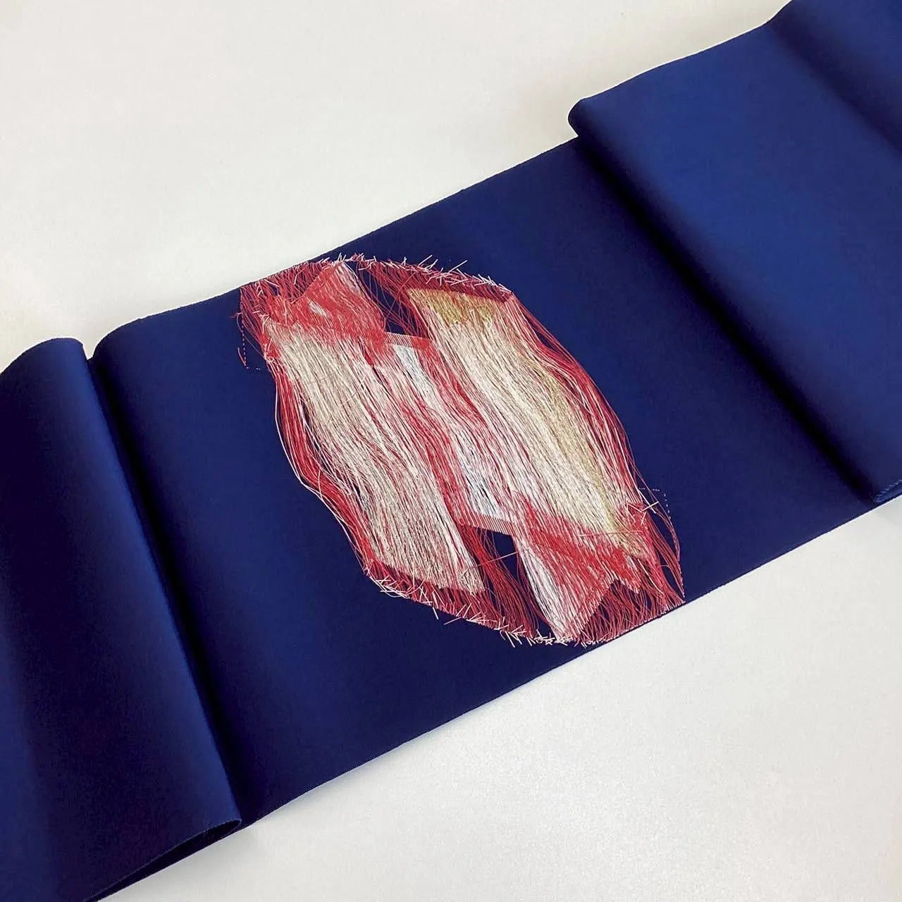 5704# Japanese Vintage Nagoya Obi Belt Kimono Fabric Silk Traditional