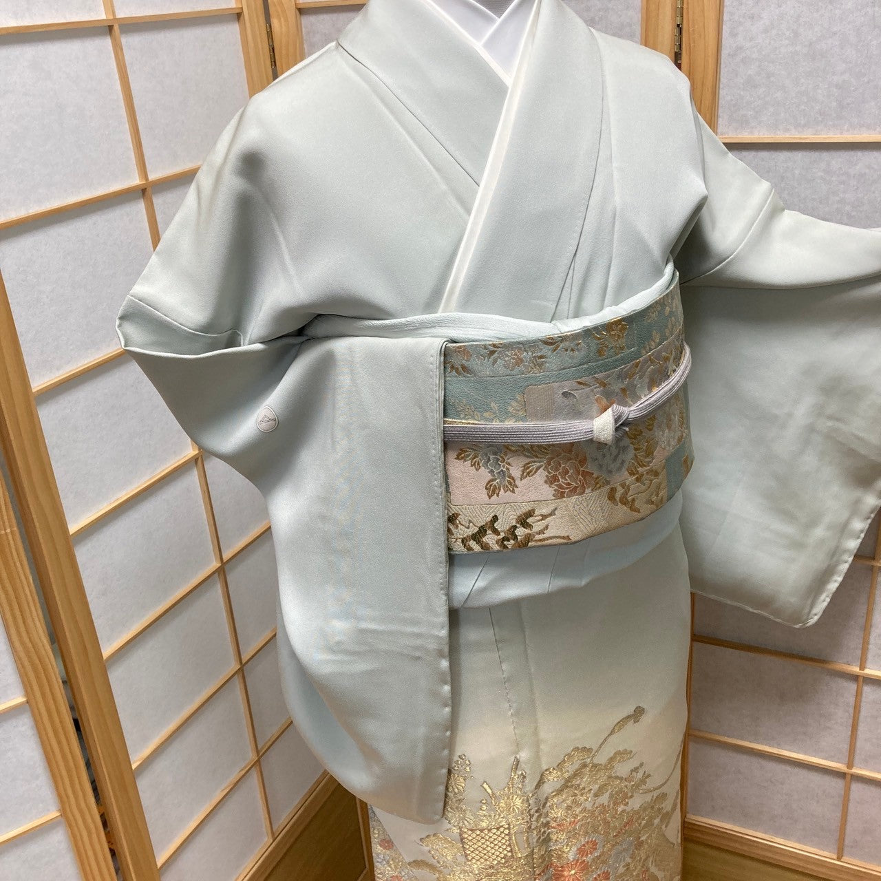 2880# Japanese Tomesode Kimono Vintage Womens Silk Fabric Robe Kimono only sold
