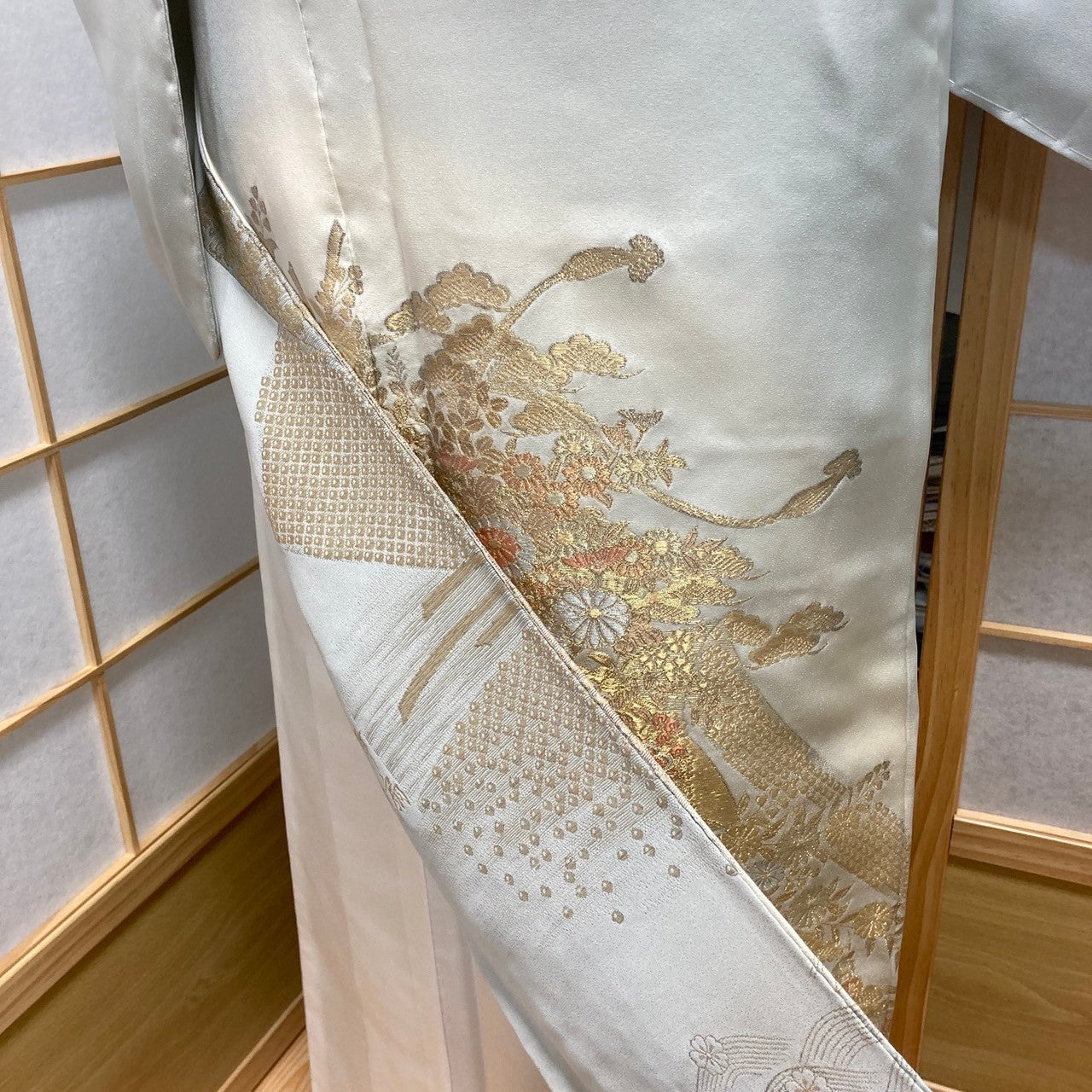 2880# Japanese Tomesode Kimono Vintage Womens Silk Fabric Robe Kimono only sold