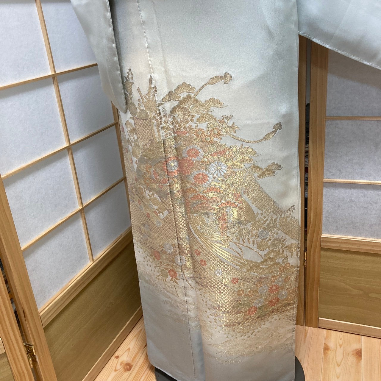 2880# Japanese Tomesode Kimono Vintage Womens Silk Fabric Robe Kimono only sold