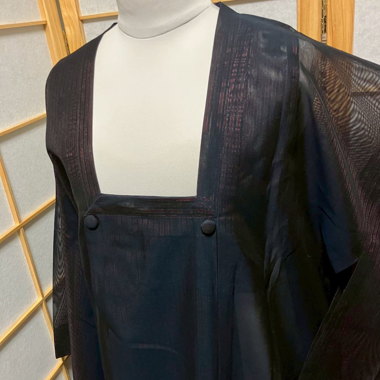 5806# Japanese Coat Jacket Vintege Kimono Fabric Pure Silk Robe Summer