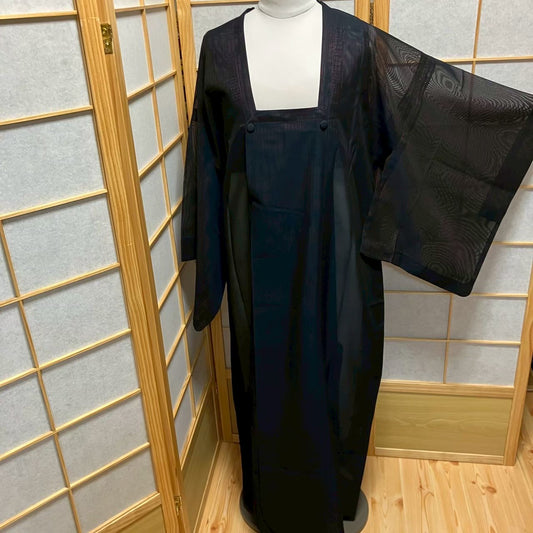 5806# Japanese Coat Jacket Vintege Kimono Fabric Pure Silk Robe Summer