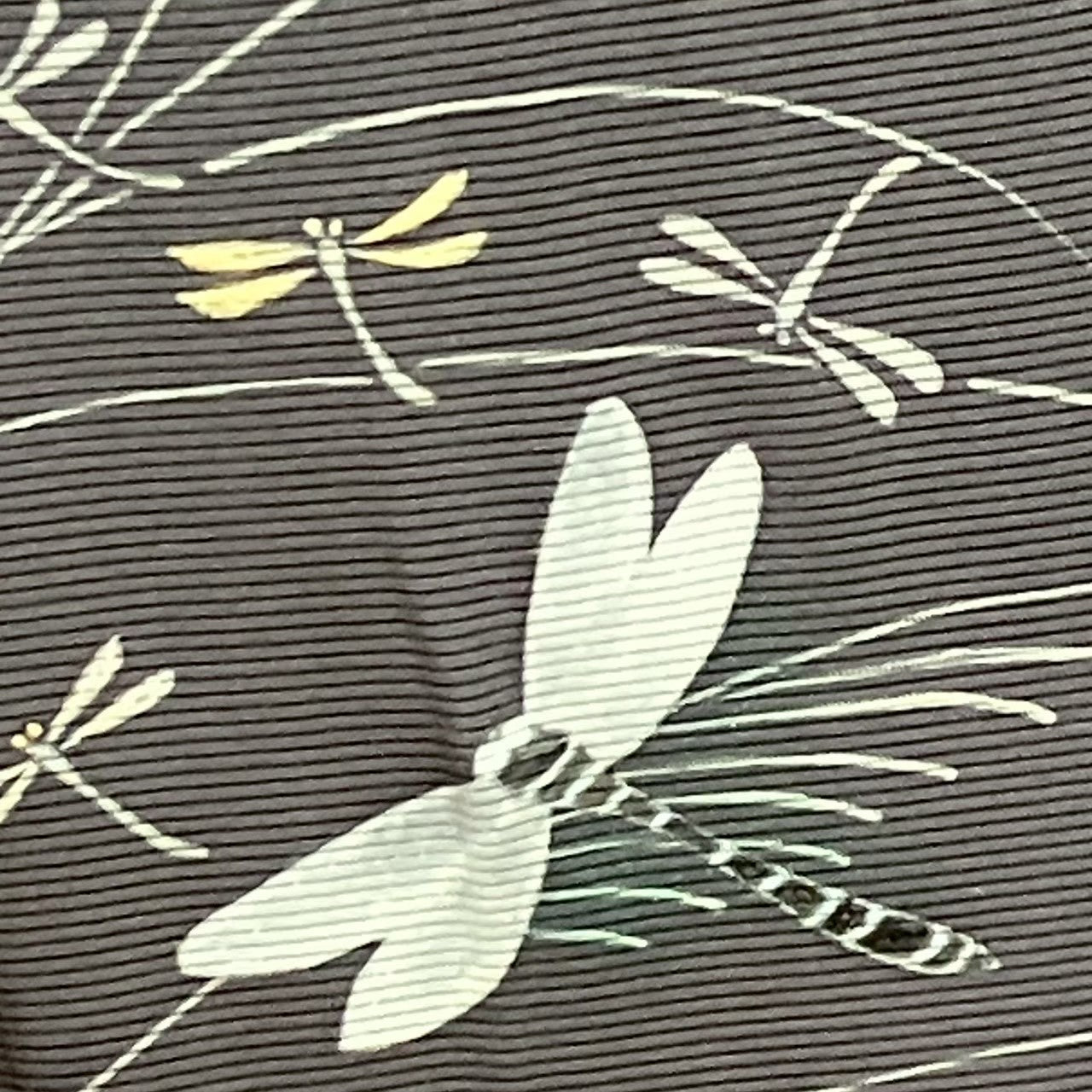 5807# Japanese Kimono Vintage Womens Silk Fabric Robe Kimono only sold Summer