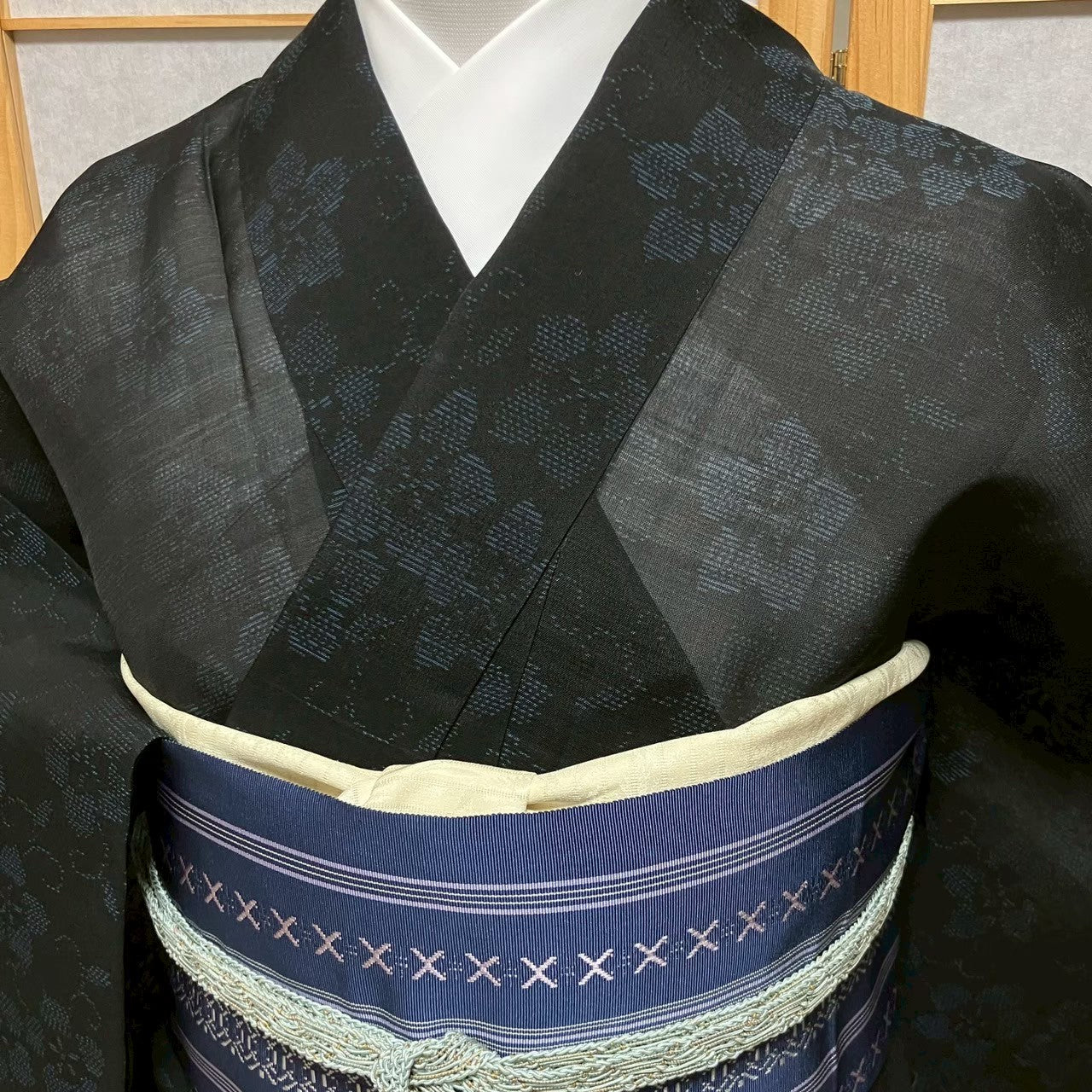 5827# Japanese Kimono only sold Vintage Womens Silk Fabric Robe Summer kimono